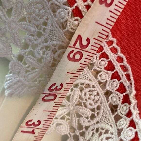 Design Lab Tangerine White Flower Pattern Romper - Picture 7 of 9